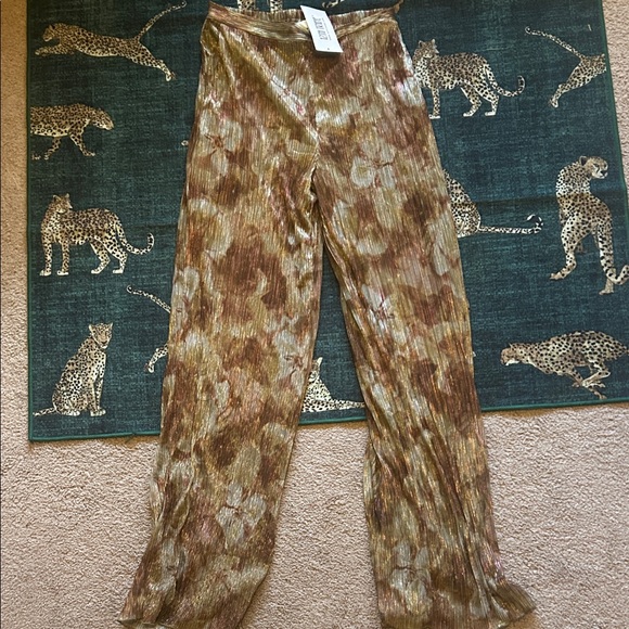 12th Tribe Pants - Stylish Brown Patterned Women's Pants